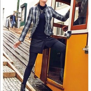 CAbi Faux Wrap Miniskirt